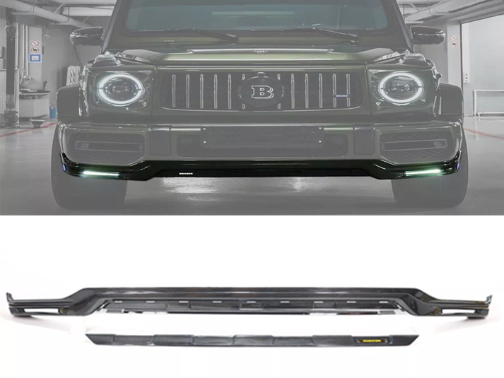 Carbon Fiber Front Lip Spoiler with LED for Mercedes-Benz G63 W463a G-Class